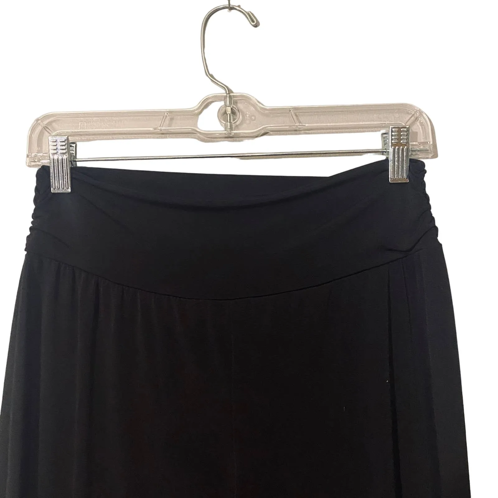 Apt. 9 Black Stretch Career Ruched Sides Pull On Pants Formal Slacks Women Sz M Size M - Image 12