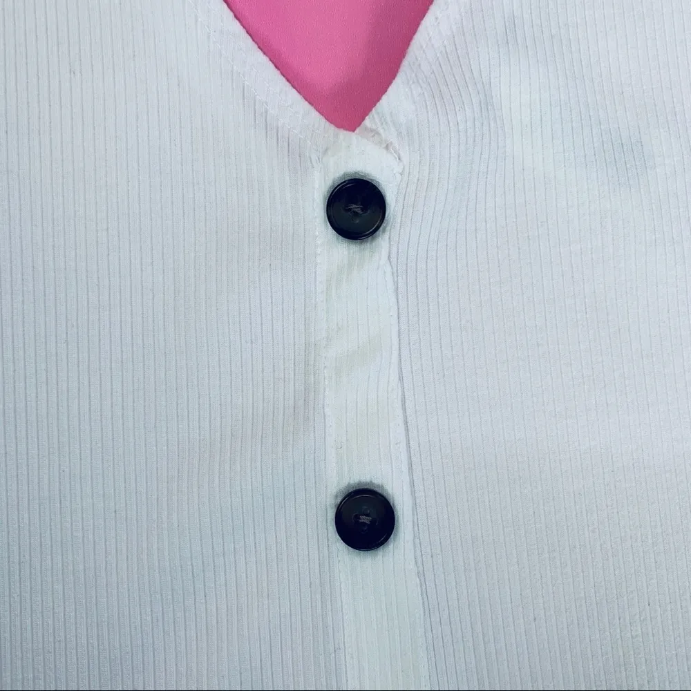 Caution to the Wind Cream Sleeveless Top Size L - Image 7