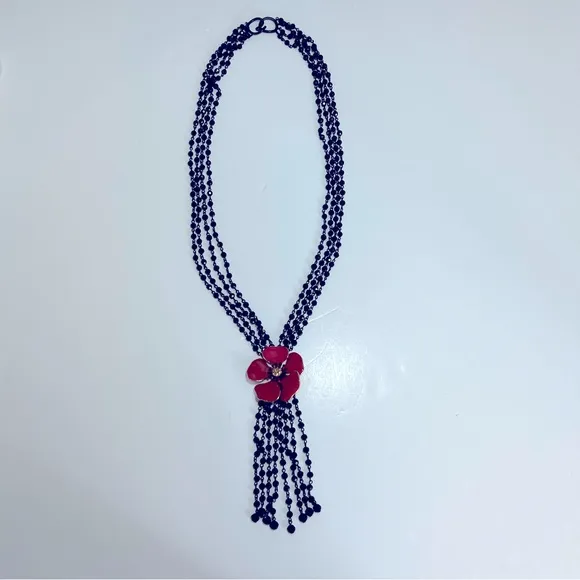 MMA NY Metropolitan Museum of Art Russian‎ Imperial Collection Anemone Necklace Black - Image 3