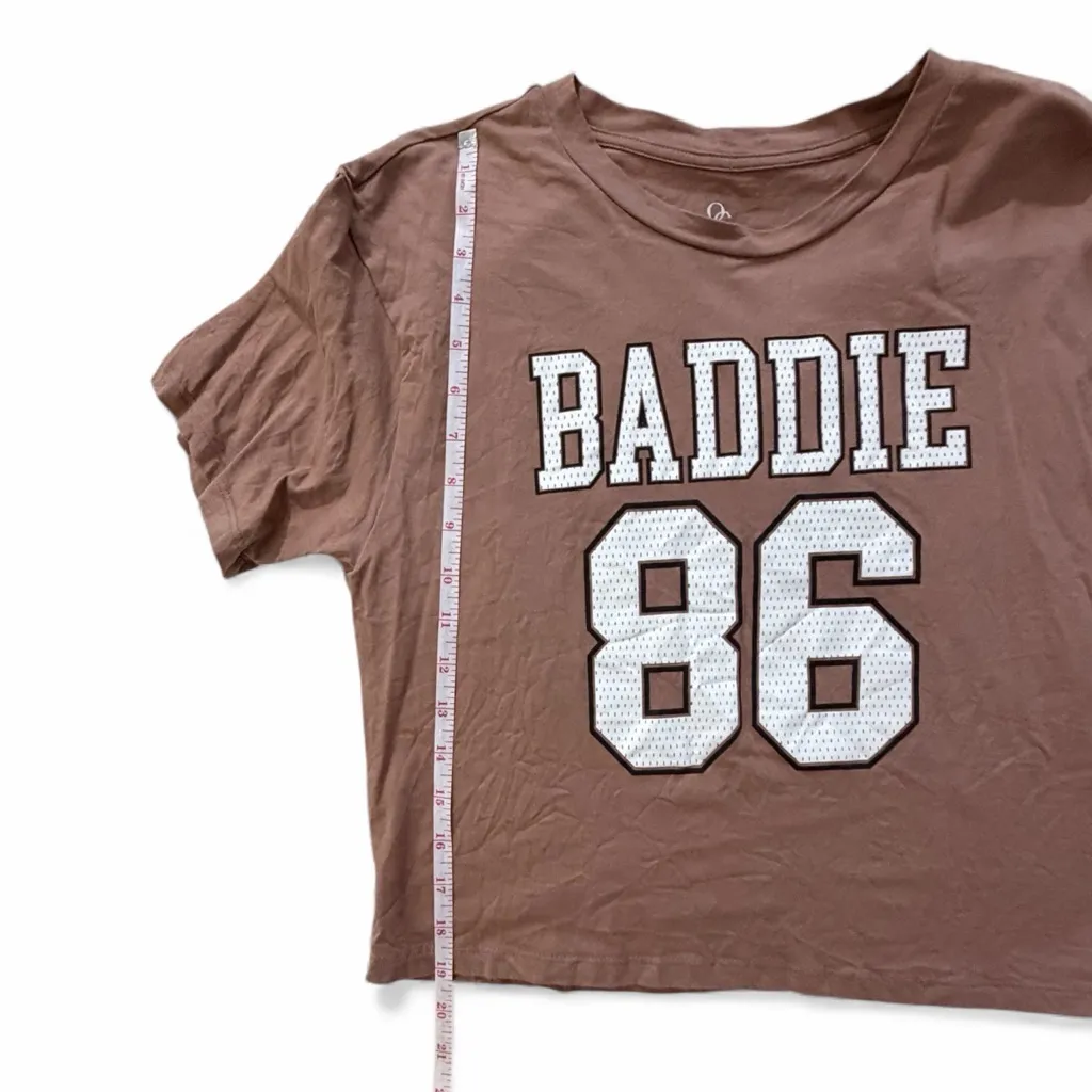 Organic Generation Big Kid/Junior Luxe Baddie 86 Boxy Crop Top Small Brown Size undefined - Image 3