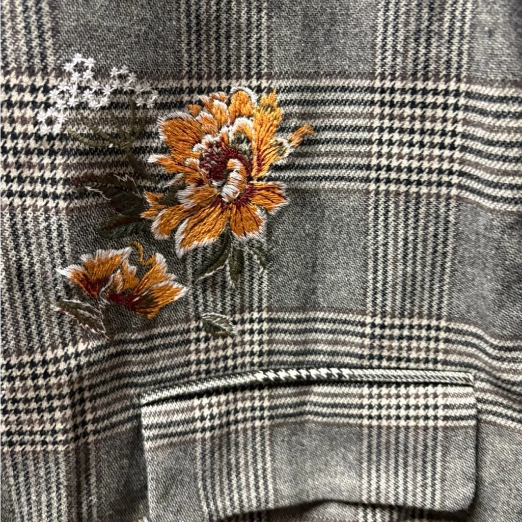 Sundance Primevere embroidered trench jacket floral Bloom Topper medium NWOT - Image 10