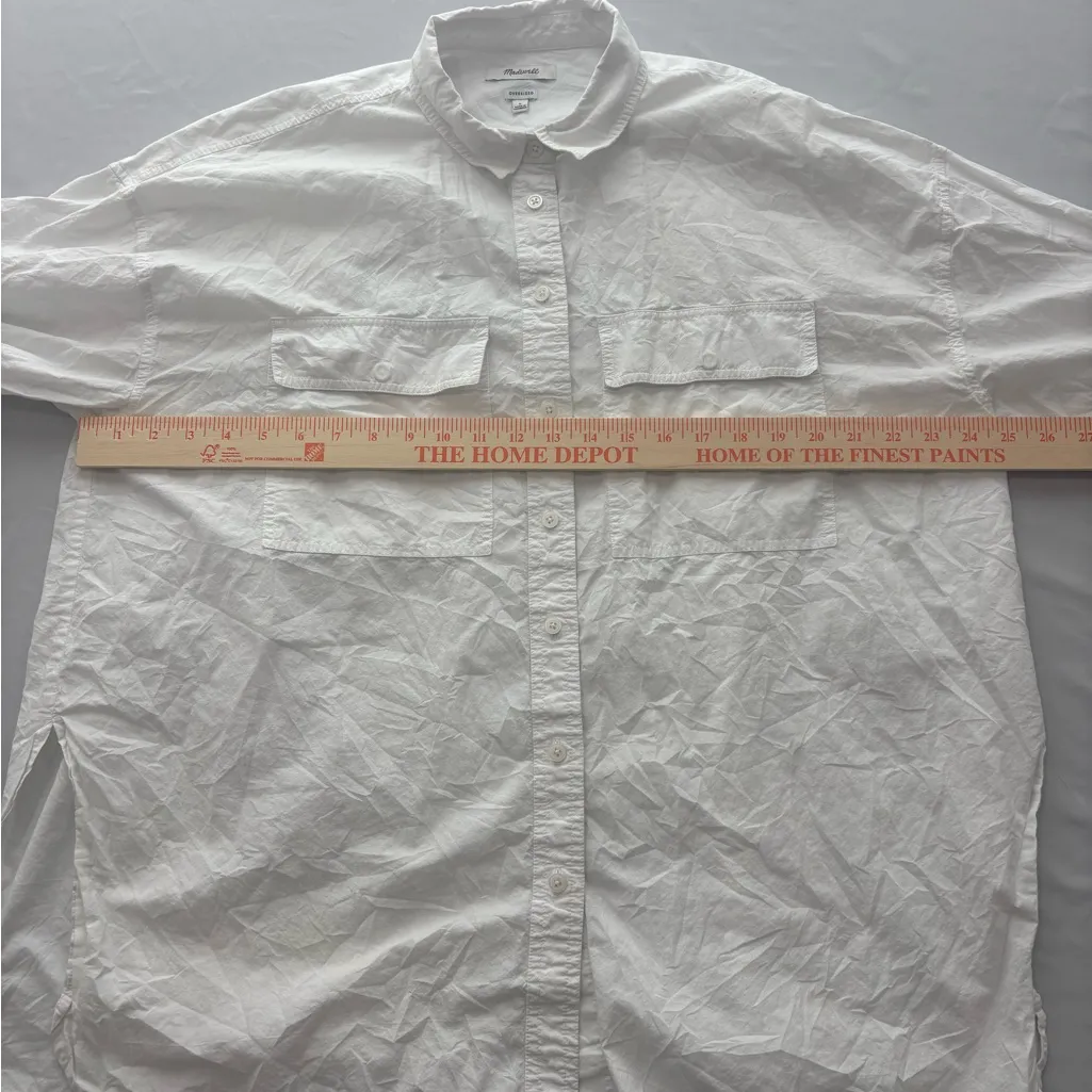 Madewell Oversized White Shirt - Image 9