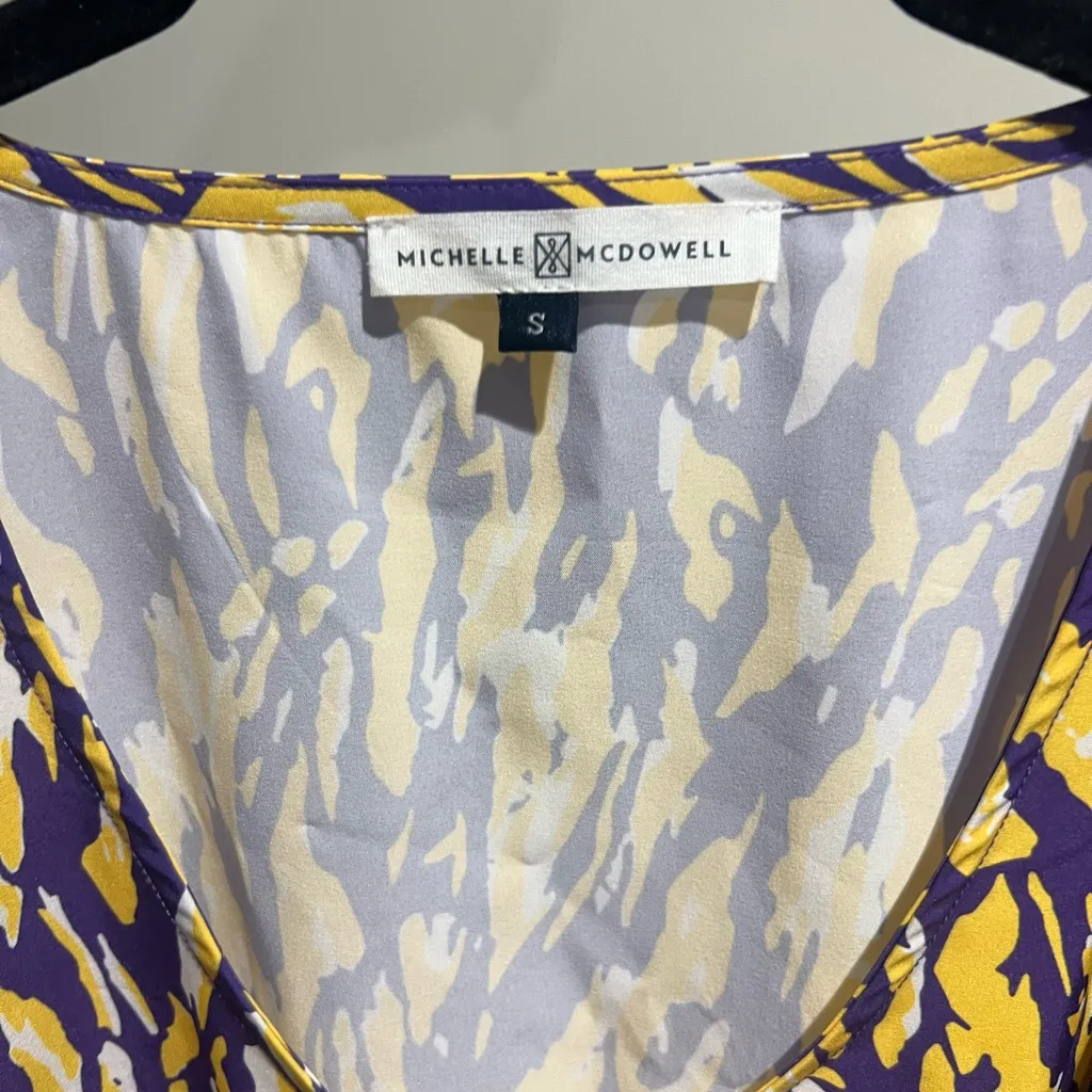 Christopher & Banks Yellow and Purple Blouse - Image 7