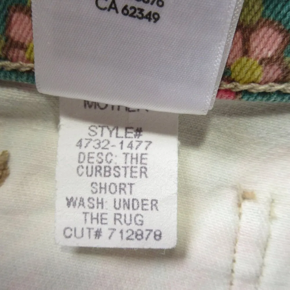 NWT Mother The Curbster Short in Under The Rug Stretch Denim Shorts 28 - Image 6