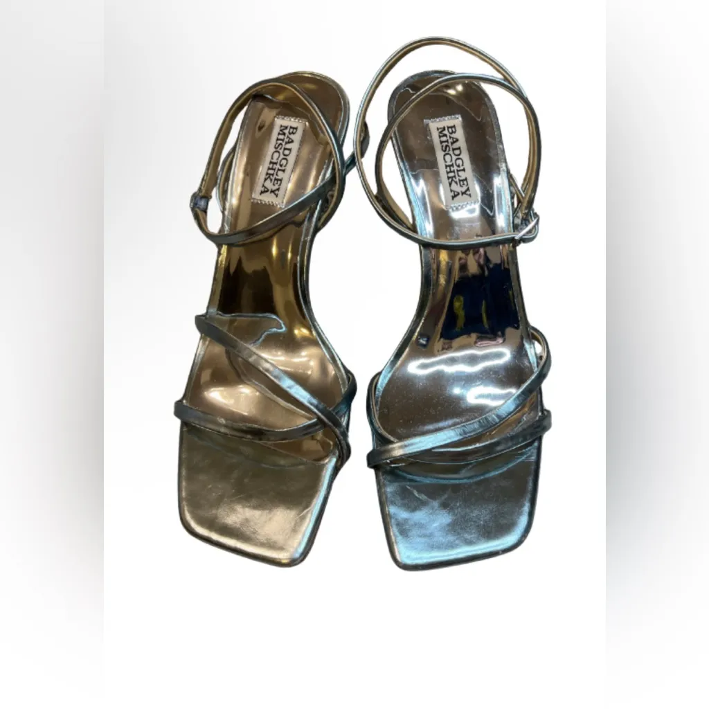 Badgley Mischka Callie Beaded Heel Sandal Size 8.5 - Image 5