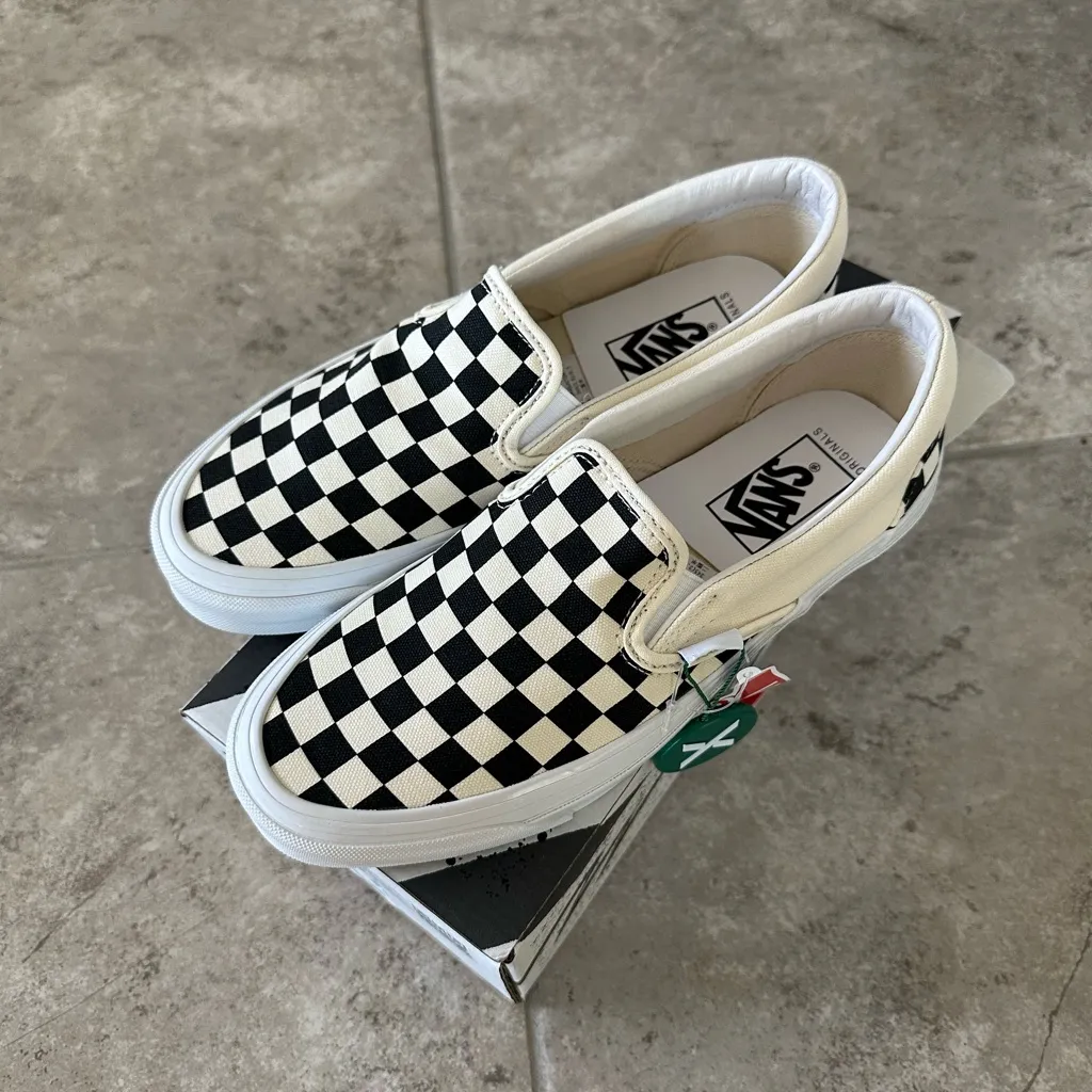 Vault vans classic slip on sail checkerboard - Image 3