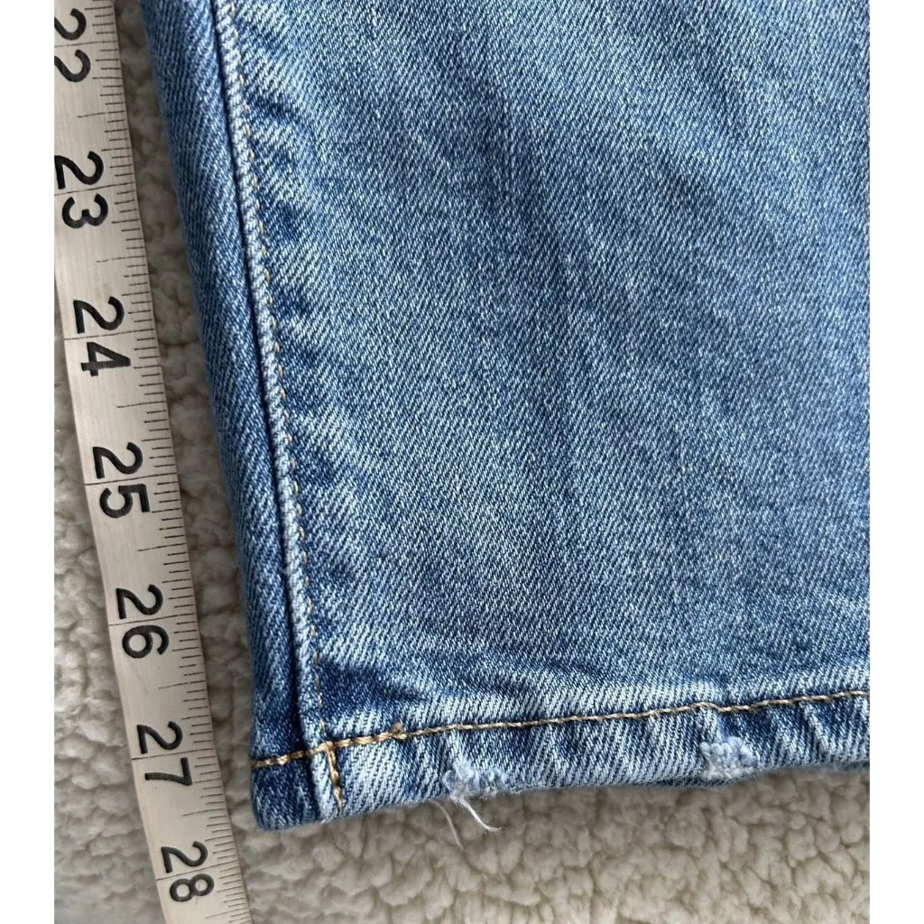 Old Navy Womens High Rise Curvy O.G. Straight Denim Cotton Blend Blue Jeans 10 - Image 9