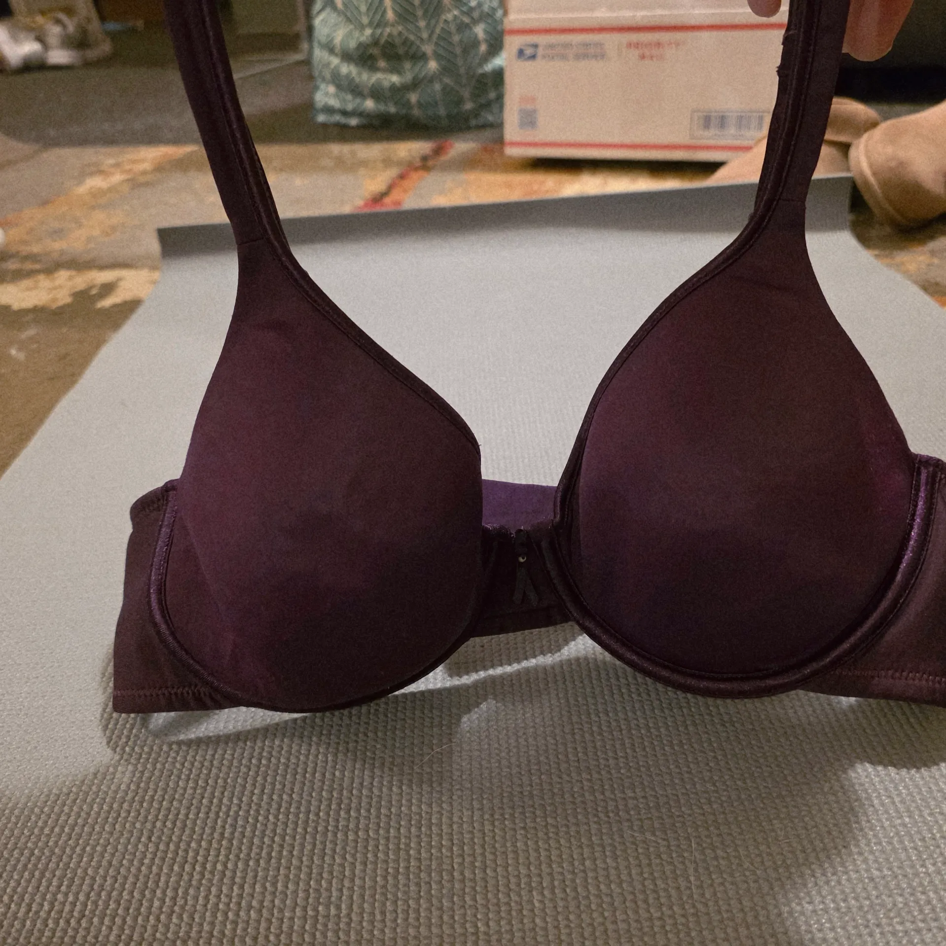 Purple Seamless Underwire Bra with Molded Cups - Image 2