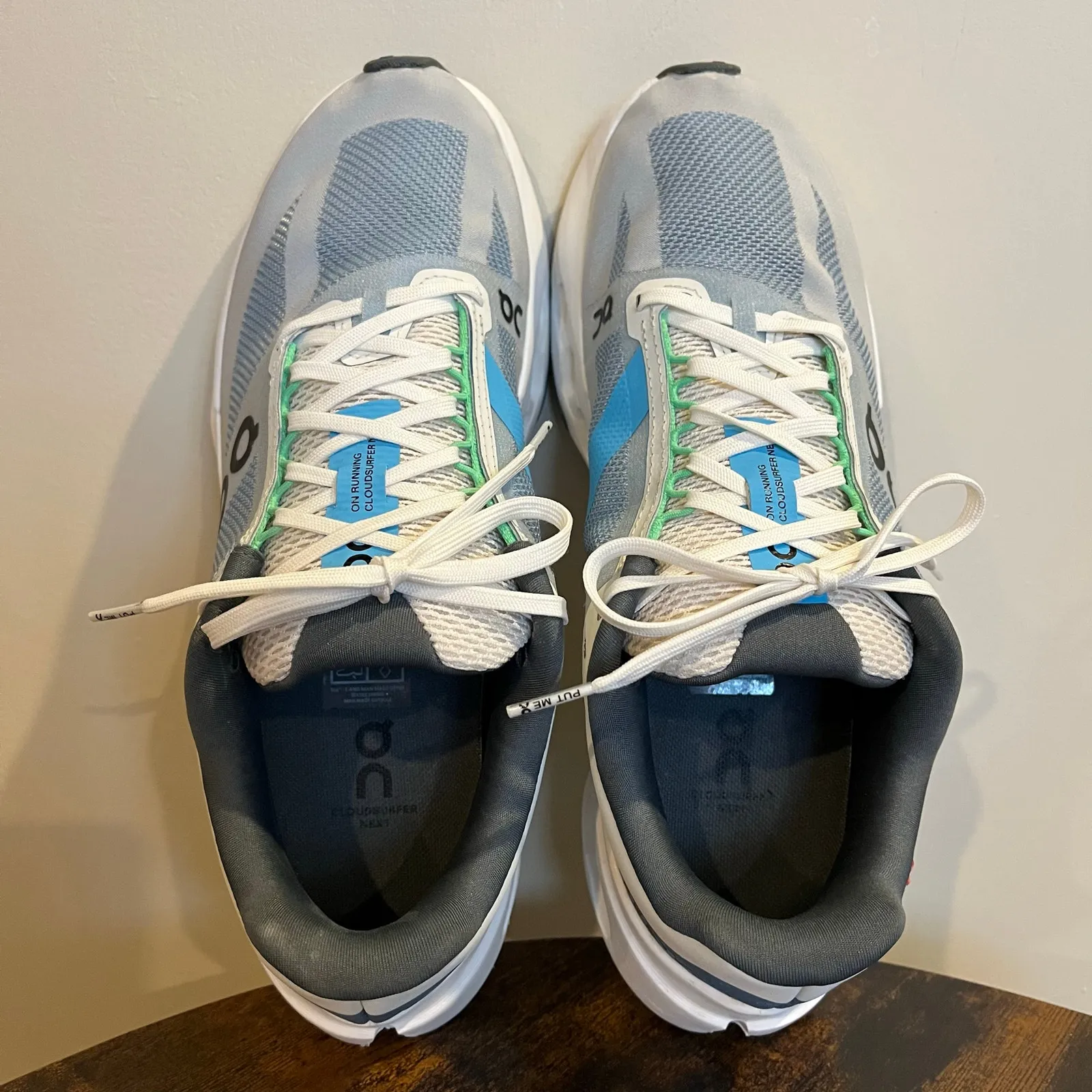 On Running Shoes Cloudsurfer Next Blue Gray White Sneaker Womens 9.5 - Image 6