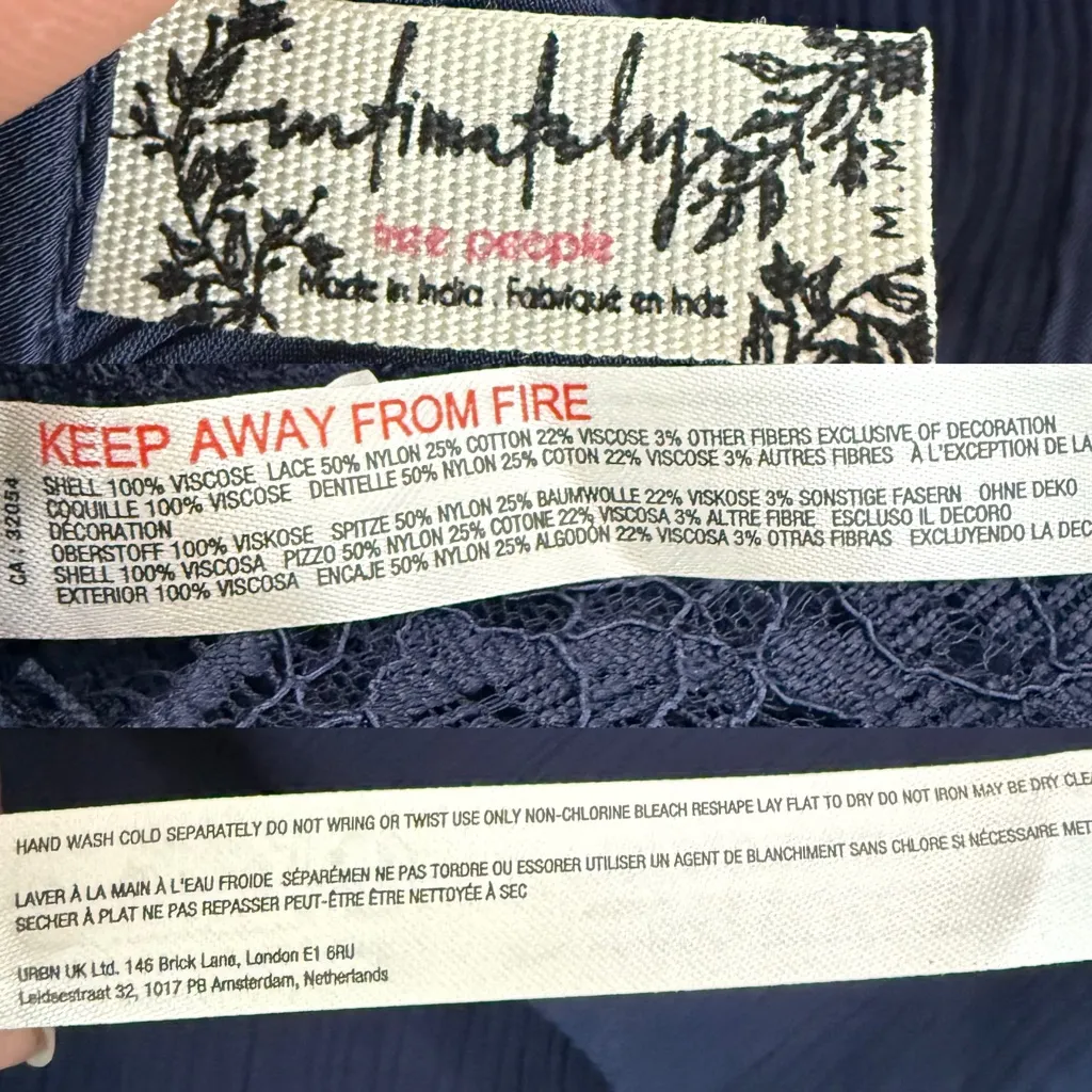 NWT Free People Intimately Womens Dress Blue Sunsetter Maxi Slip Size Medium - Image 10