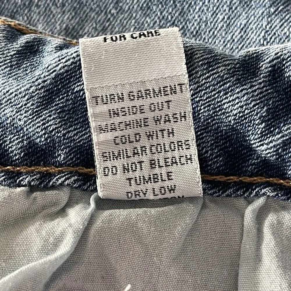 Rue21 JRs SZ 3 Festival Flare Jeans Hi-Rise Distressed Frayed Hems Two-Tone Boho - Image 10