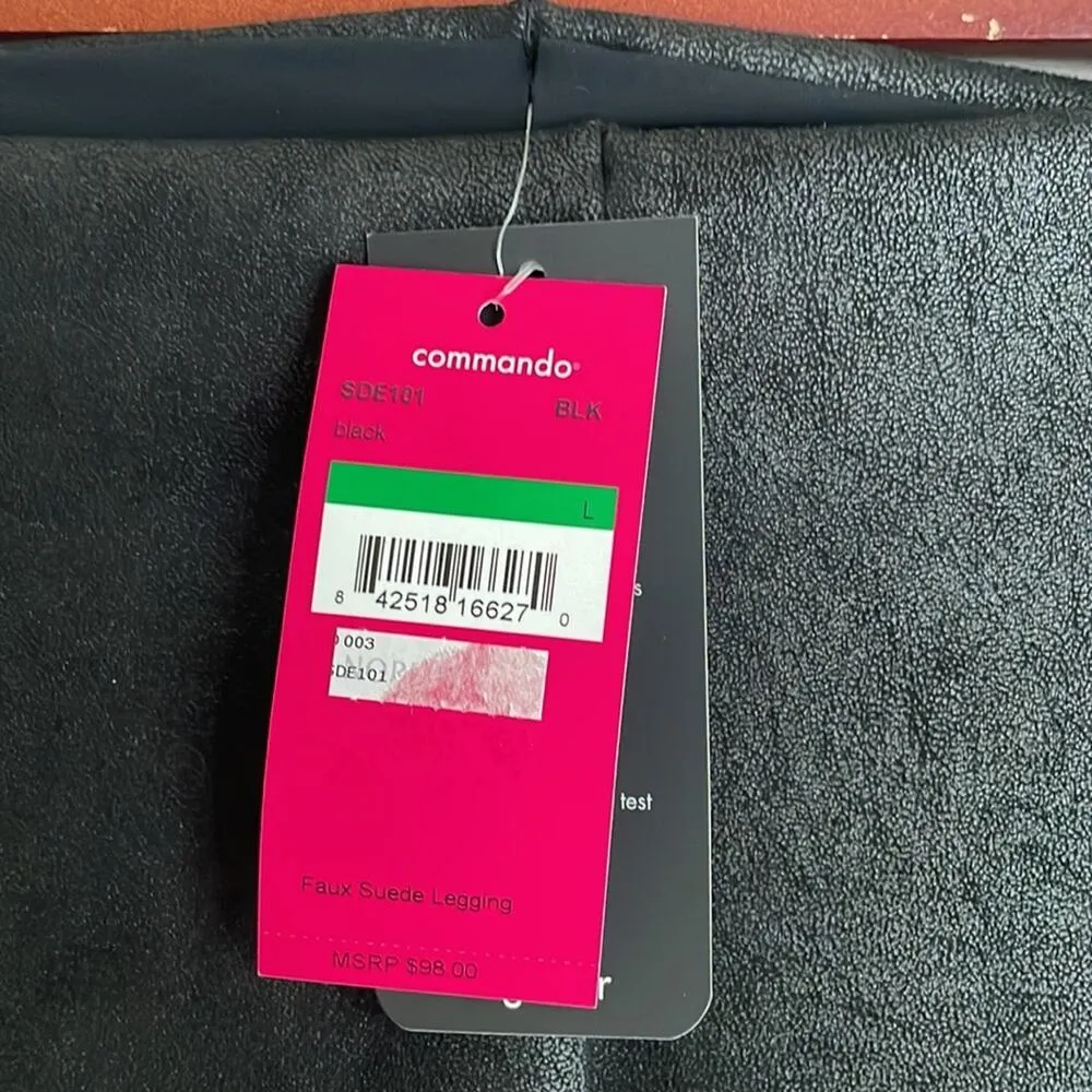 Commando Faux Suede Legging in Black - Image 6