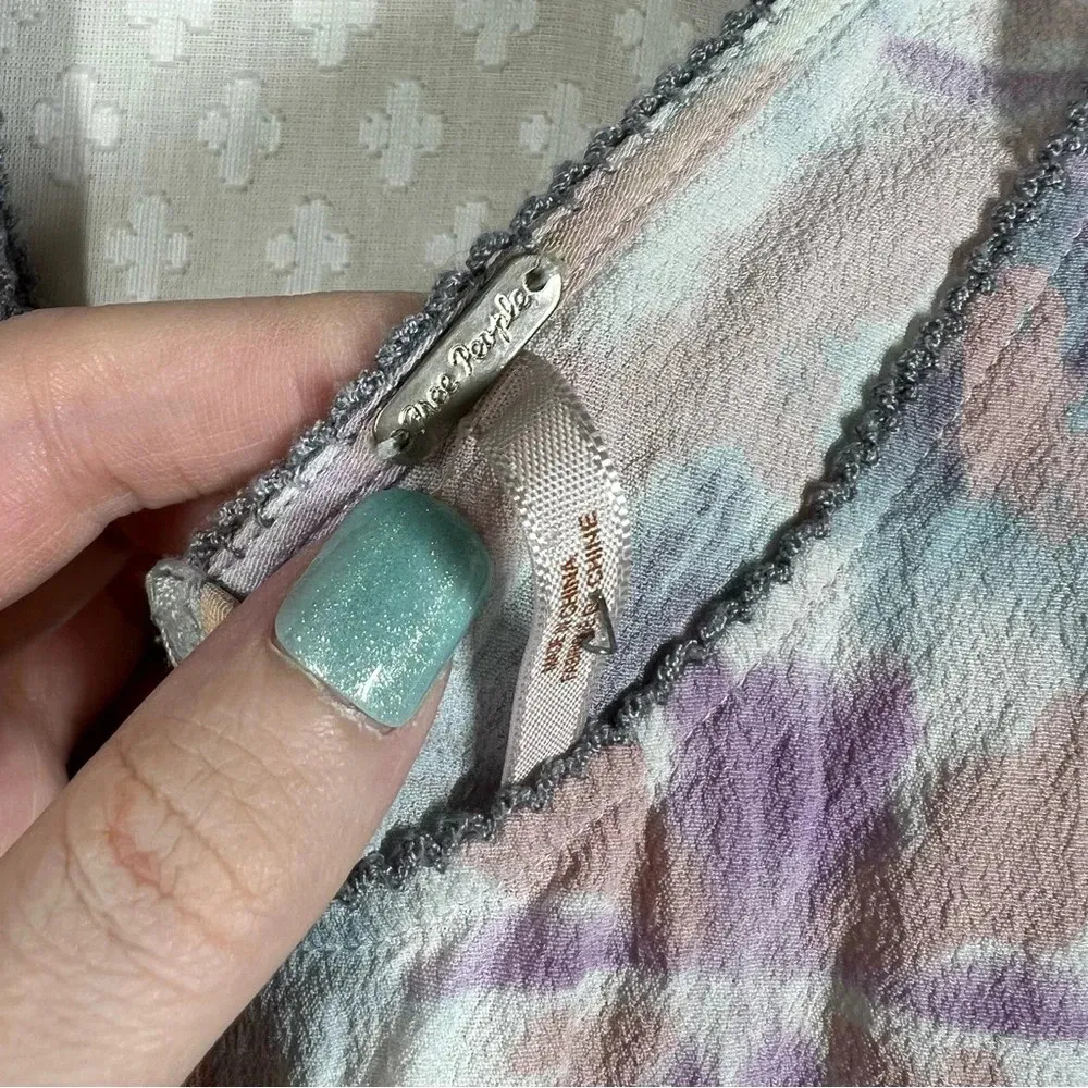 Free‎ People Pink Purple Tie Dye Mini Dress - Image 3