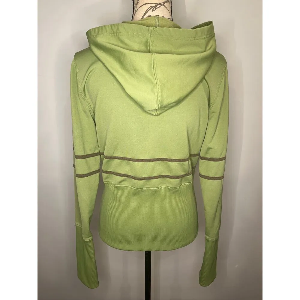 Roxy  zip front stretch hooded fitted jacket L - Image 3