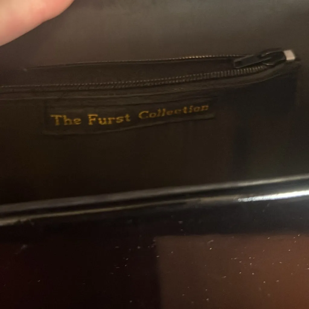 The Furst Collection patent leather‎ purse Black - Image 3