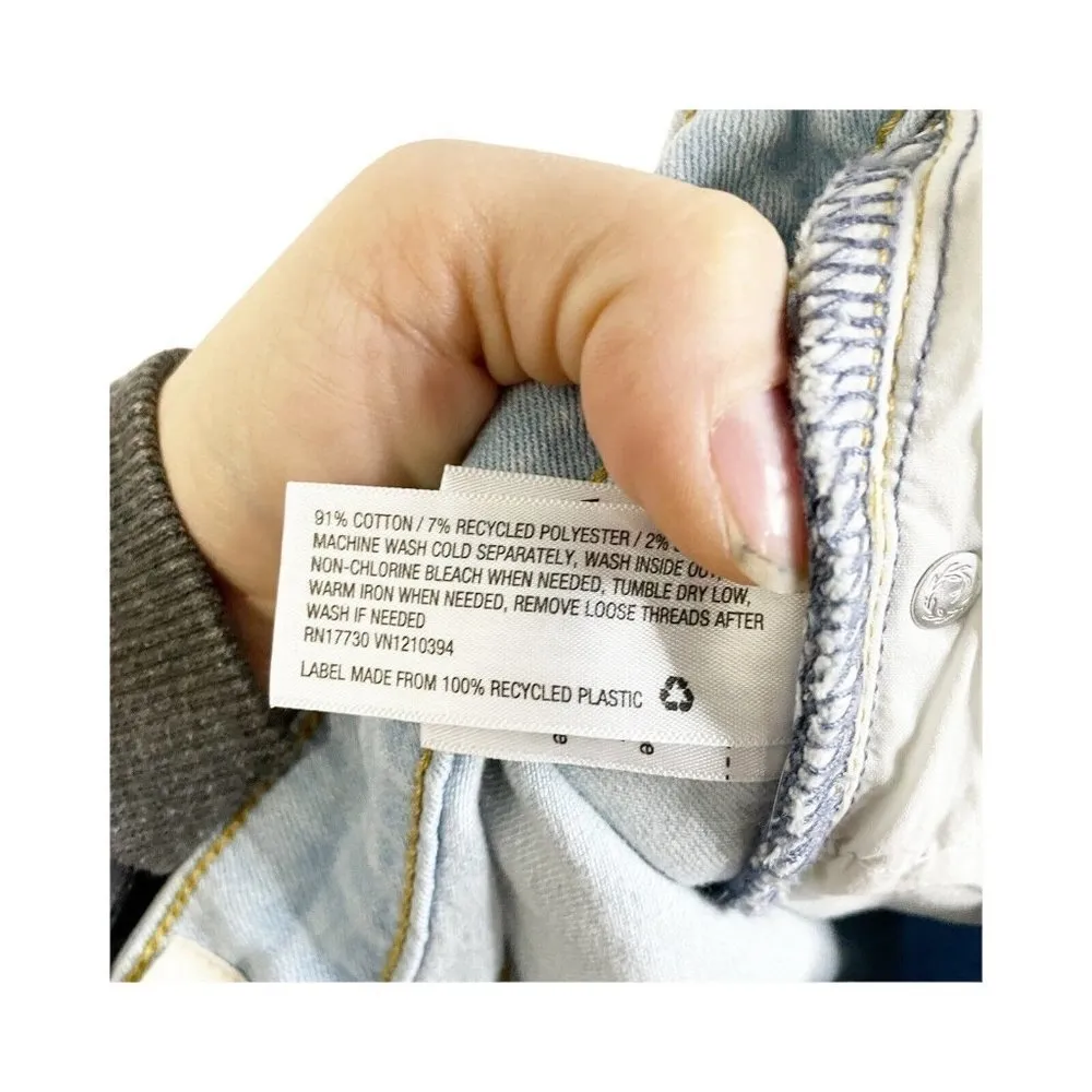 Women's High-Rise Skinny Cropped Jeans - Universal Thread Blue Size 0 Distressed - Image 7