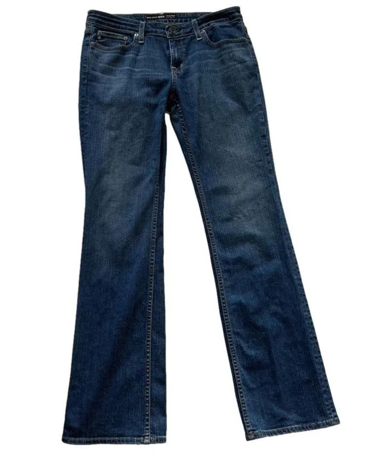 Big Star Jeans Low Rise Remy Flap Pocket Embroidered Bootcut Stretch Size 30L - Image 5