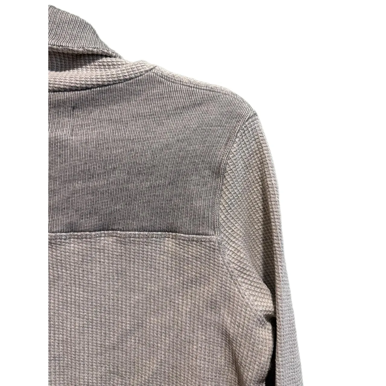 NWOT Sol Angeles Turtle Neck Waffle Knit Long Sleeve Shirt‎ Gray Size M - Image 5