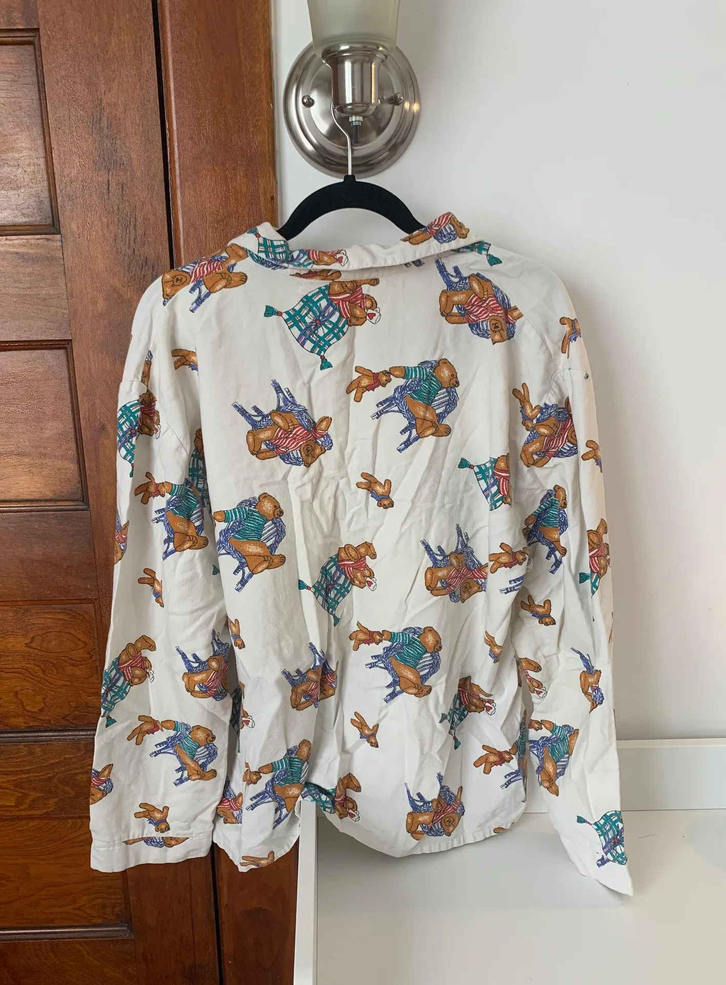 Vintage Foschini Teddy Bear Button Down Multiple Size L - Image 2