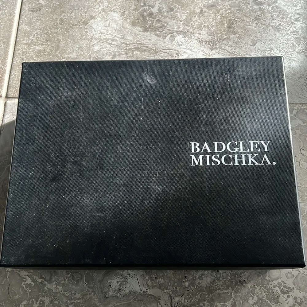 Badgley Mischka Tisha Embellished Heeled Sandals in Nude Satin, Size 8 NEW $245 - Image 11