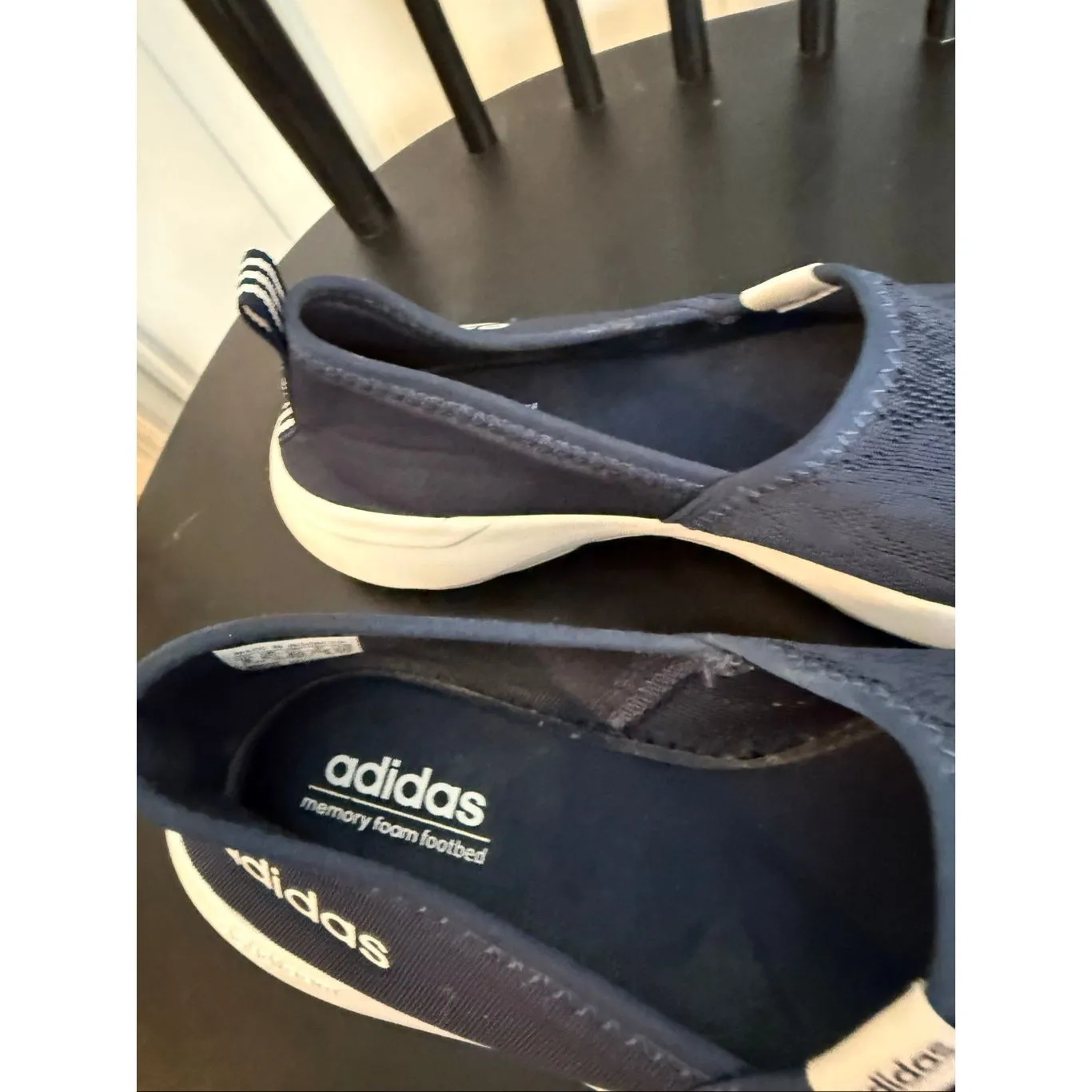 Adidas neo cloud foam navy slip on sneakers 8 - Image 9