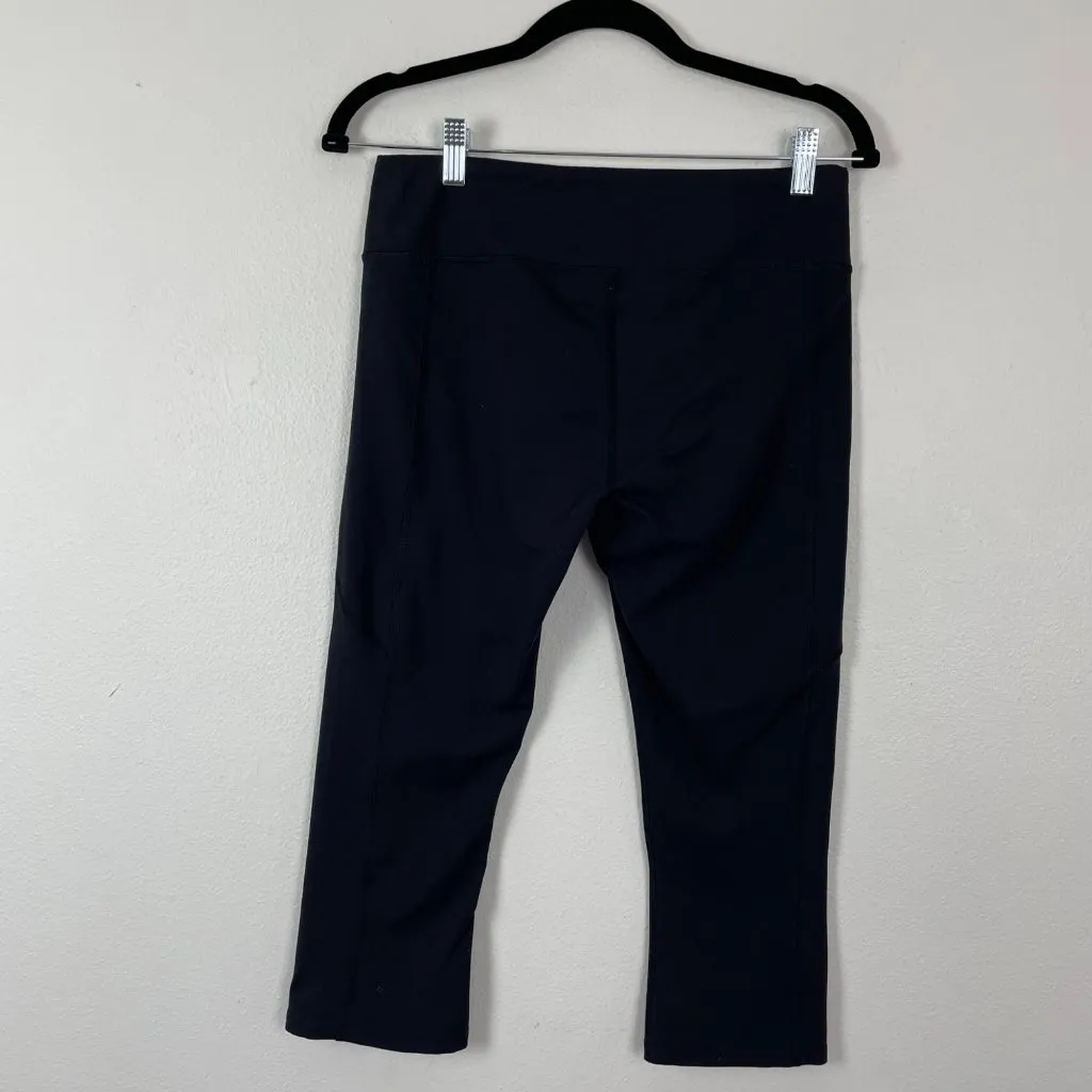The North Face Woman's Sz M Black Mid Rise Cropped Athletic Leggings‎ Hiking - Image 7