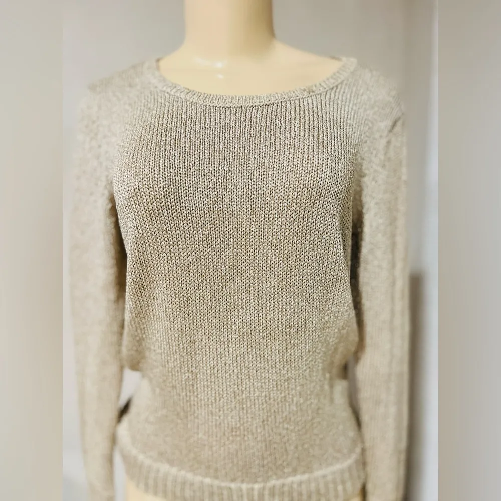 White House Black Market golden sweater size S like new 👈🏻 - Image 2