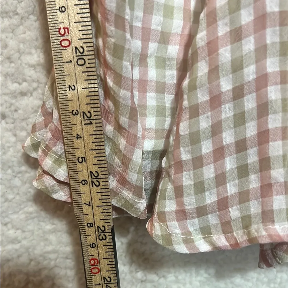 Storia Checkered Sleeveless Romper Dress Size Medium - Image 10