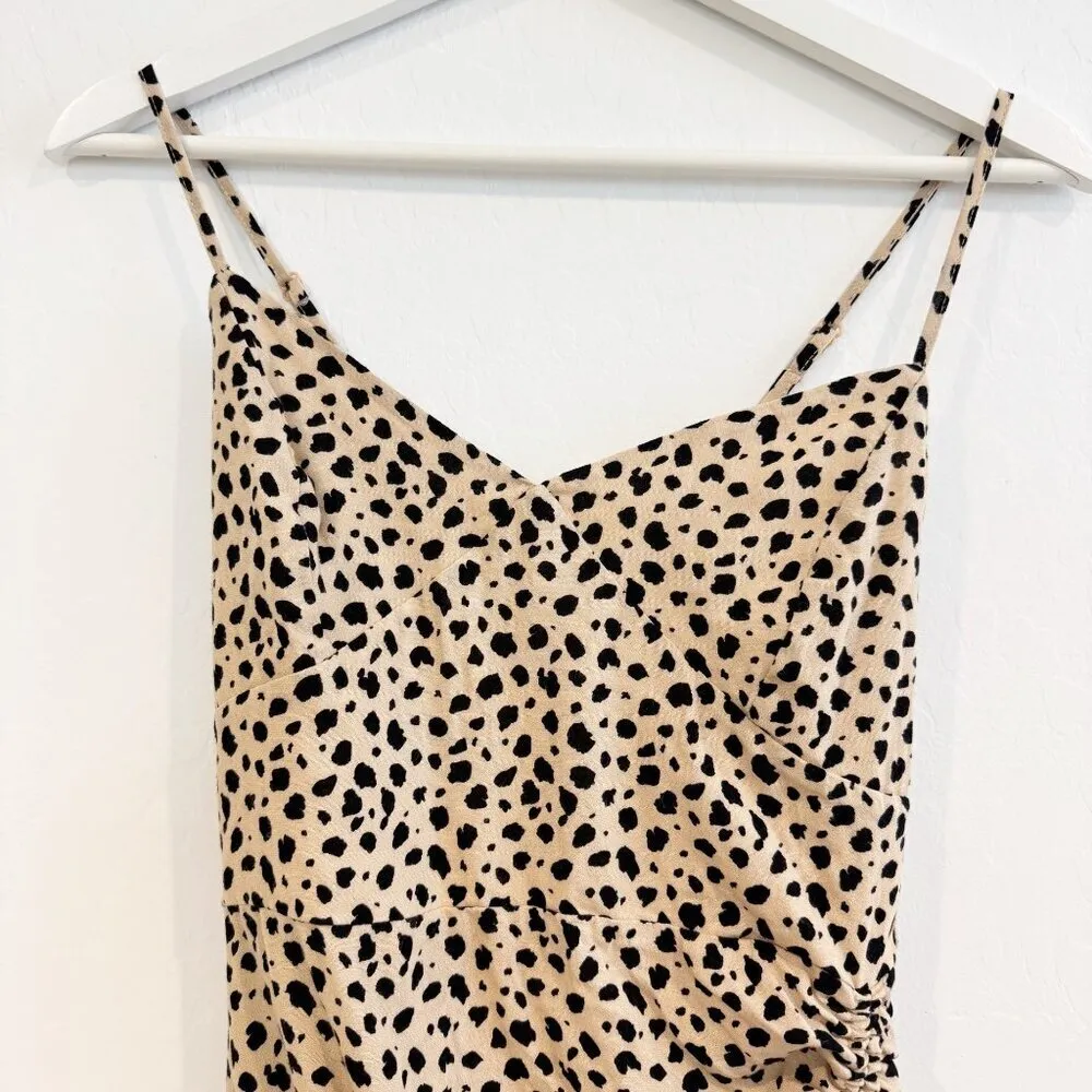 Lottie Miss Leopard Spotted Dress Summer Casual Vacation Party Edgy Boho Size XS - Image 5