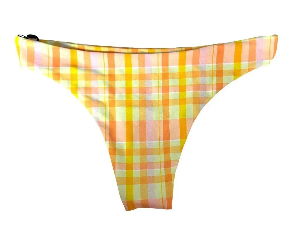 Skatie Dylan Suva Plaid Swim Bikini Bottoms Size Large NEW with Tags - Image 3