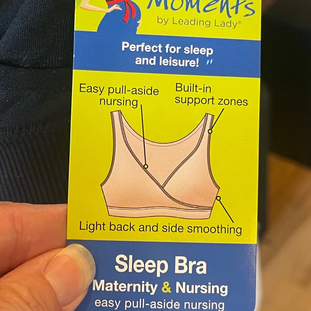 Maternity Bra Black Sleep New Fits like XXS Size undefined - Image 8
