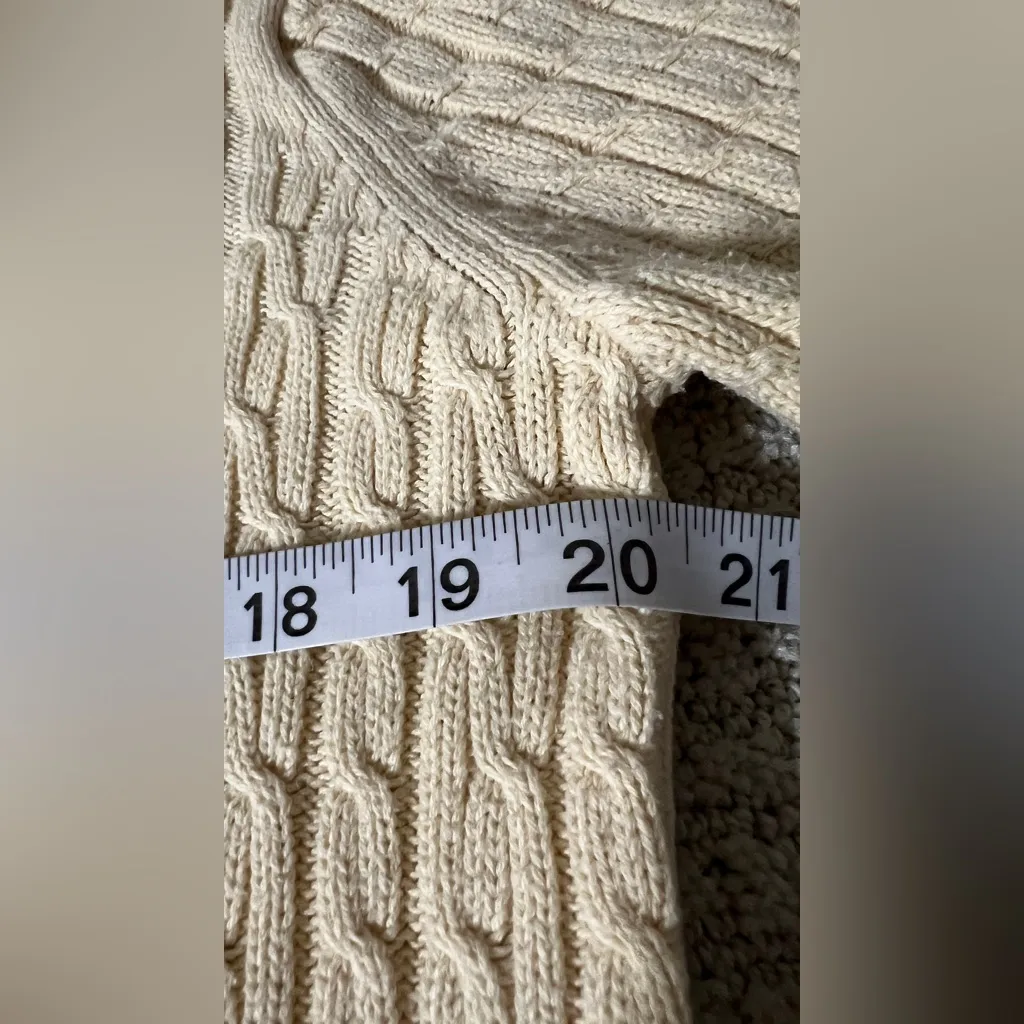 Karen Scott Ivory Knit Sweater - Image 6