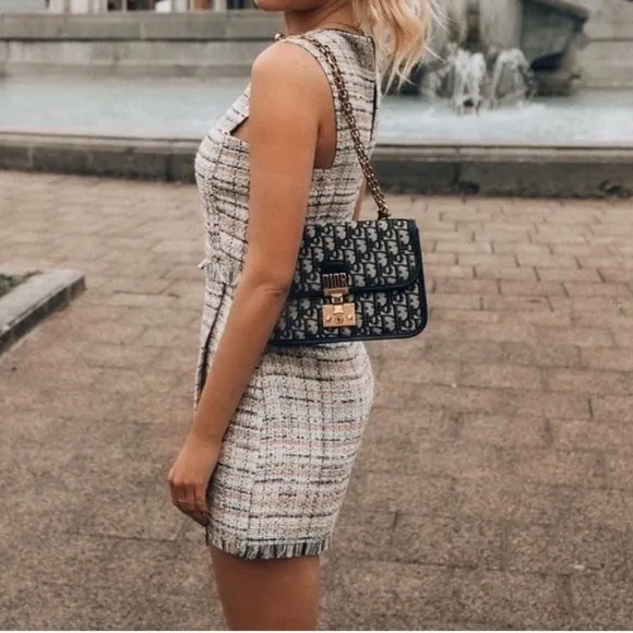 Zara Tweed Romper Jumper Jumpsuit XS Extra Small - Image 12