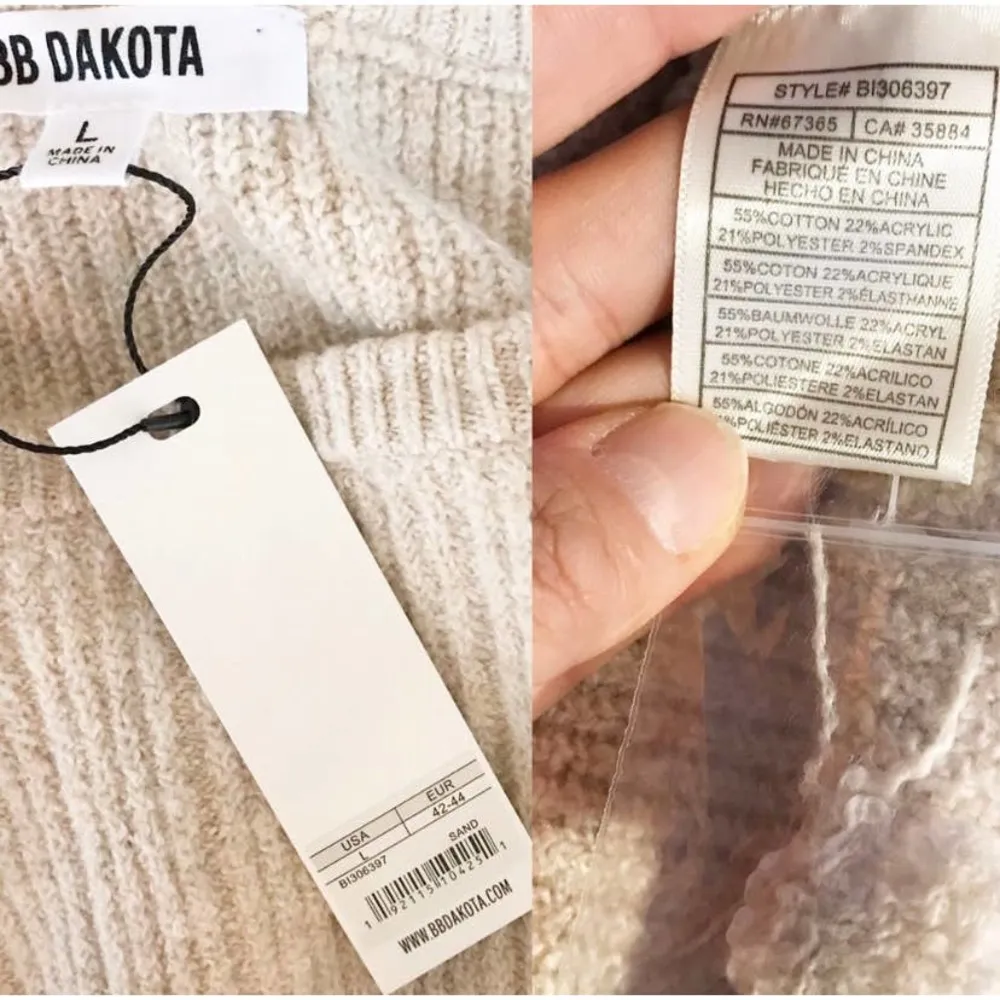 BB DAKOTA REVOLVE Ribbed Sweater Underneath it all Pullover Crew Neck Large NWT - Image 8