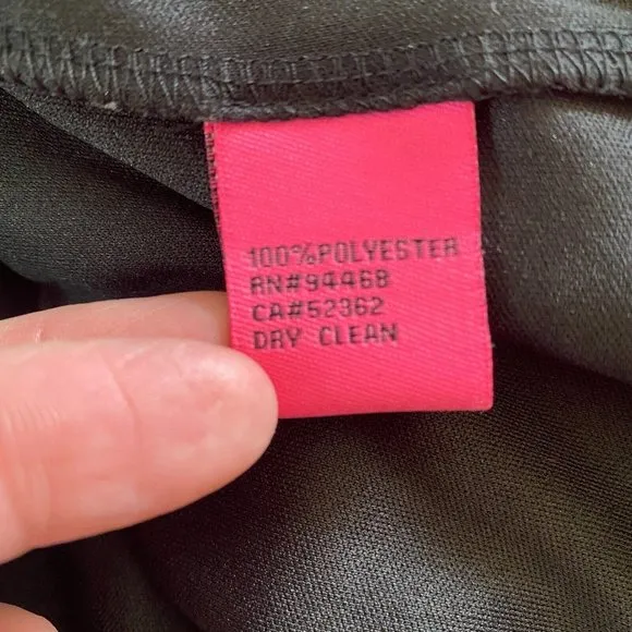 Betsey Johnson Mini Dress 4 Black Polka Dot Lace‎ A-Line Sweetheart 3/4 Sleeve - Image 11