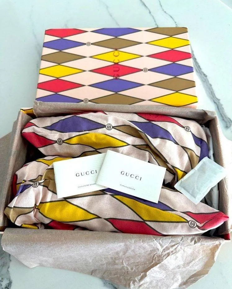 Gucci Lovelight Screener Glitter Sneakers - Image 9