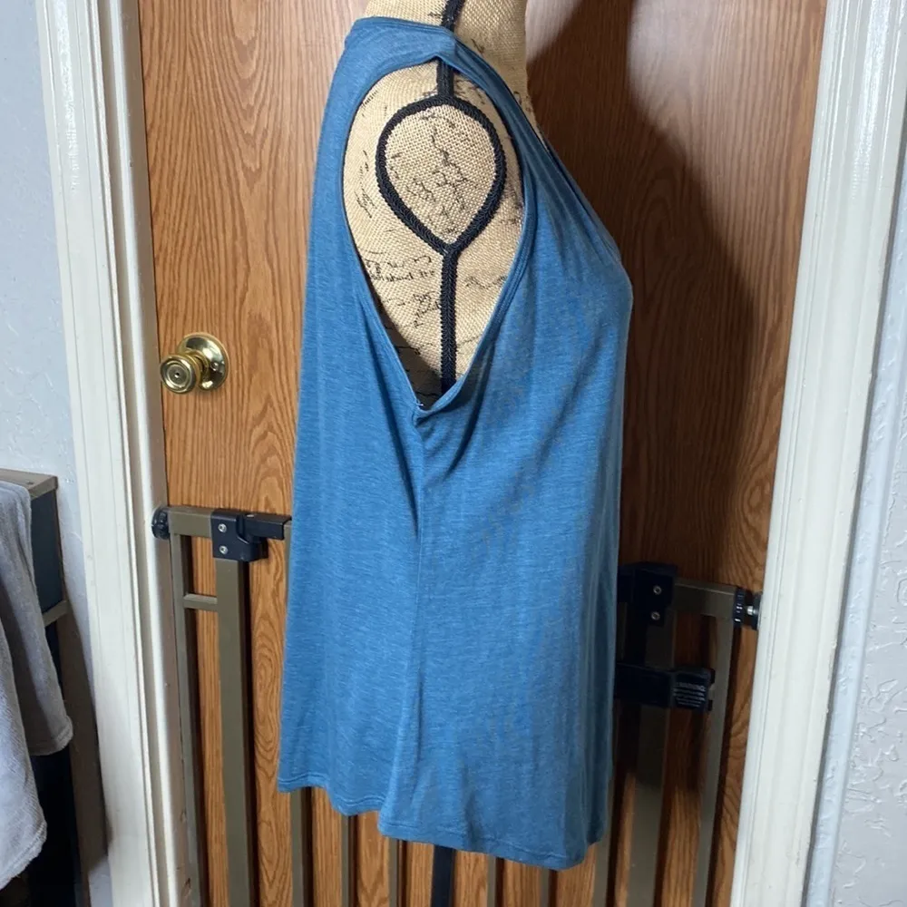 NWT LuLaRoe Tank Top Blue Rock & Roll Size XL - Image 4