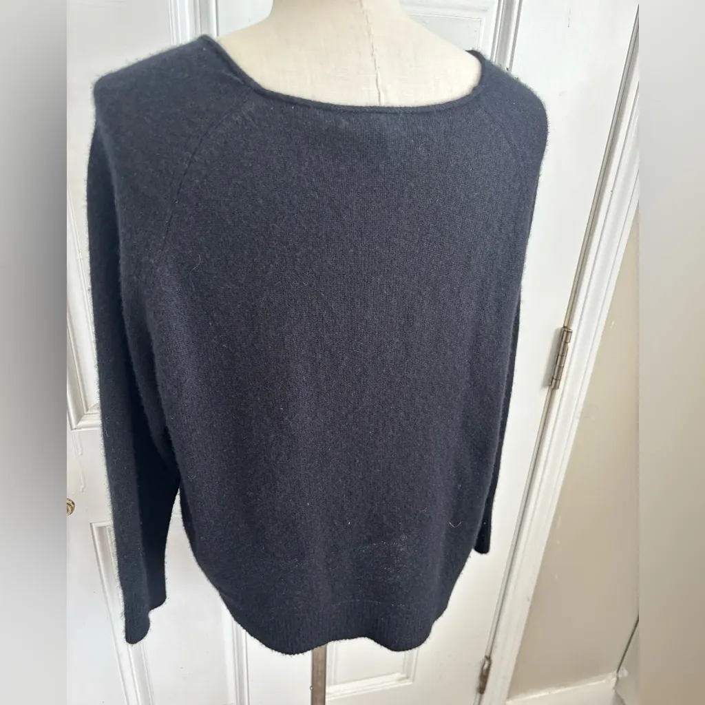 nakedcashmere tulip boatneck sweater size small Black - Image 6