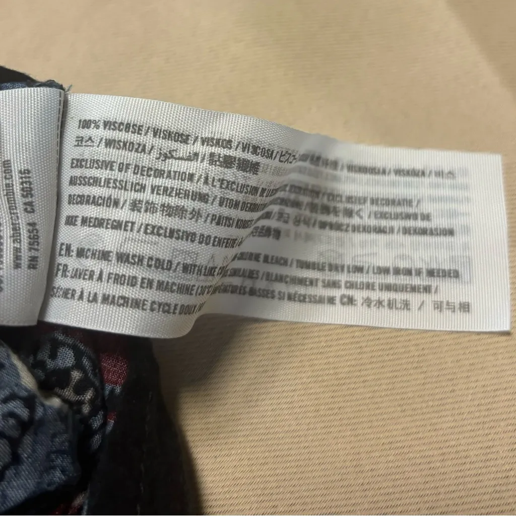 Abercrombie &‎ Fitch Aztec Print Long Flare Sleeve Dress Sz S - Image 15