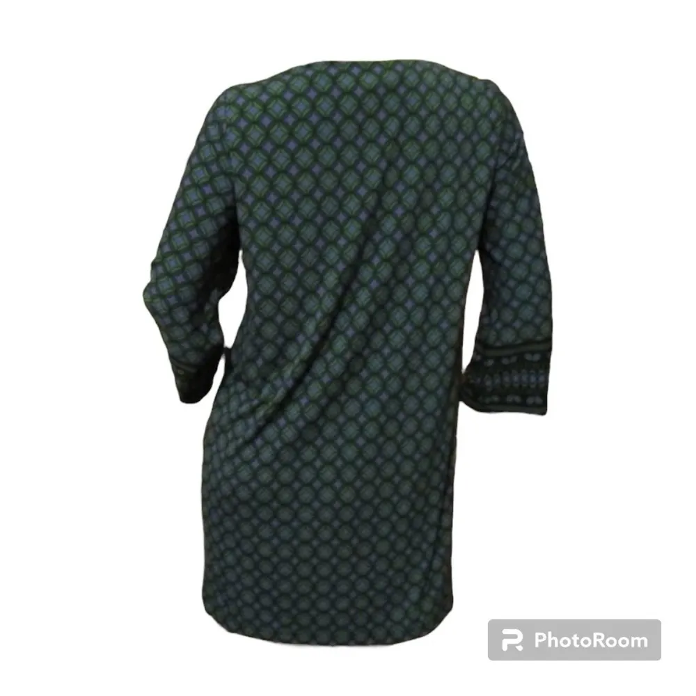 Maggy London Size 10 Woman's Green Purple Black Shift Career Work Holiday Dress - Image 6