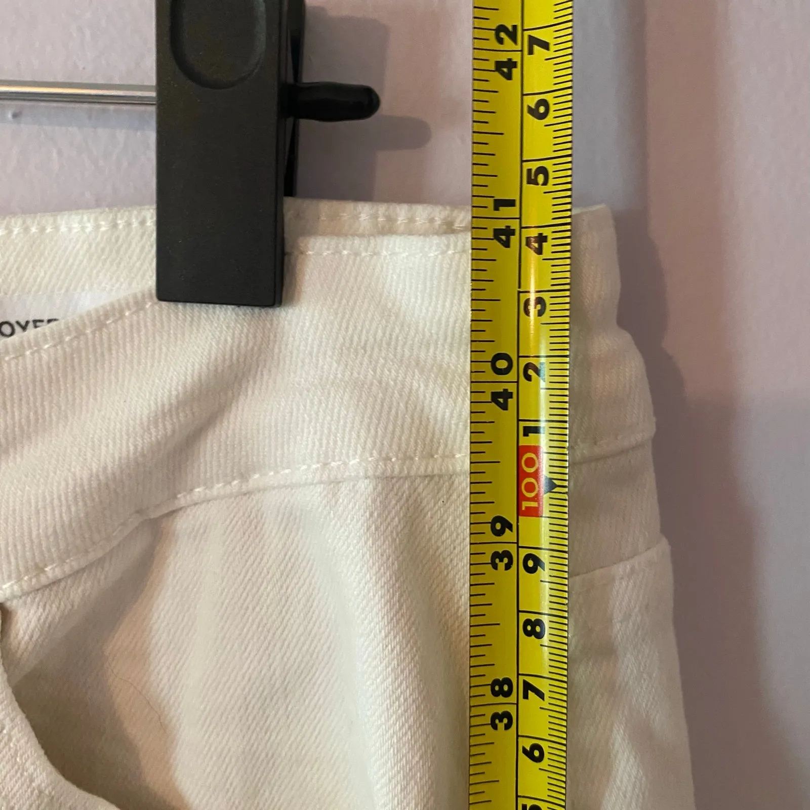 Judy Blue Boyfriend Fit White Jeans High Rise Straight Leg Women's size 15 / 32 - Image 9