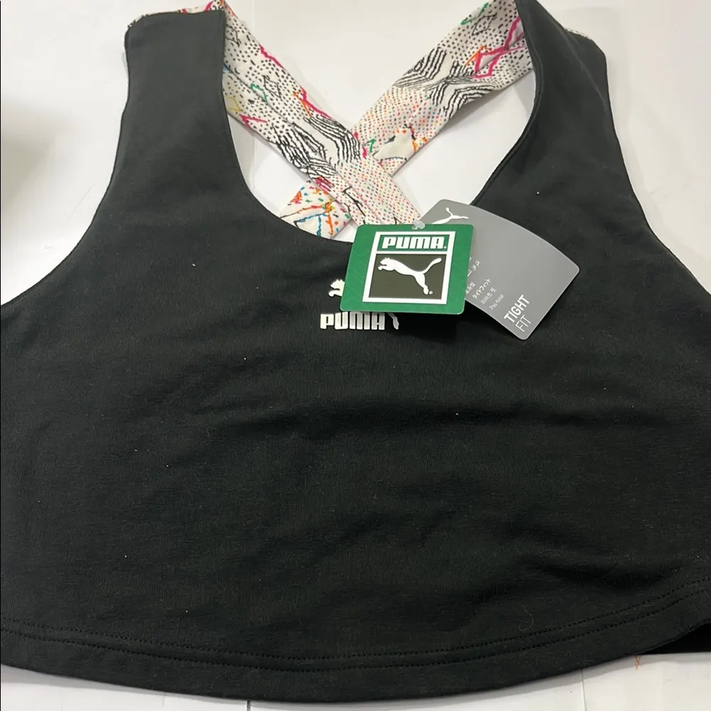 Puma Black Sports Bra - Image 8
