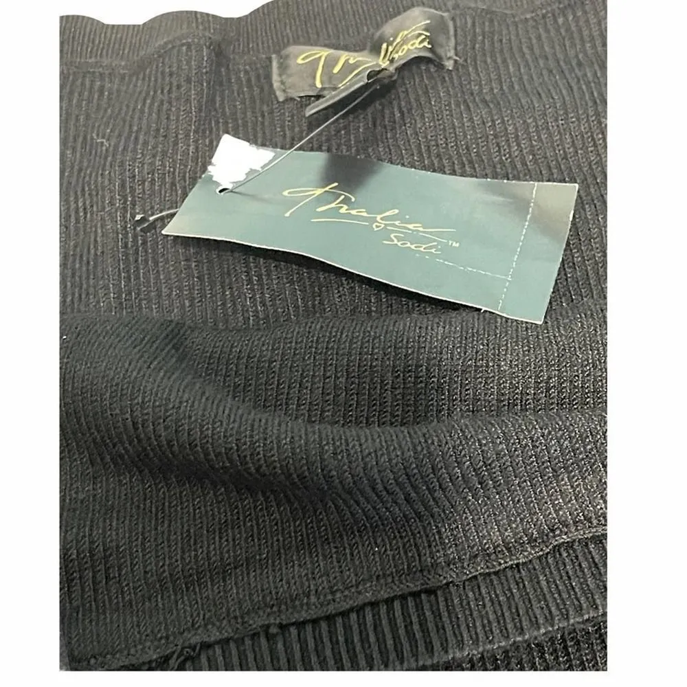 Thalia Sodi Off The Shoulder Sweater Black Large‎ - Image 12