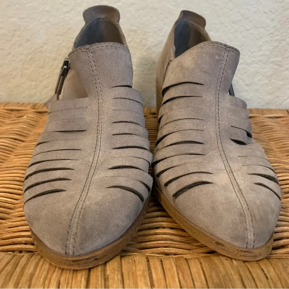 1 State Arnet Heeled Leather Slip on Shoe Size 8 - Image 3