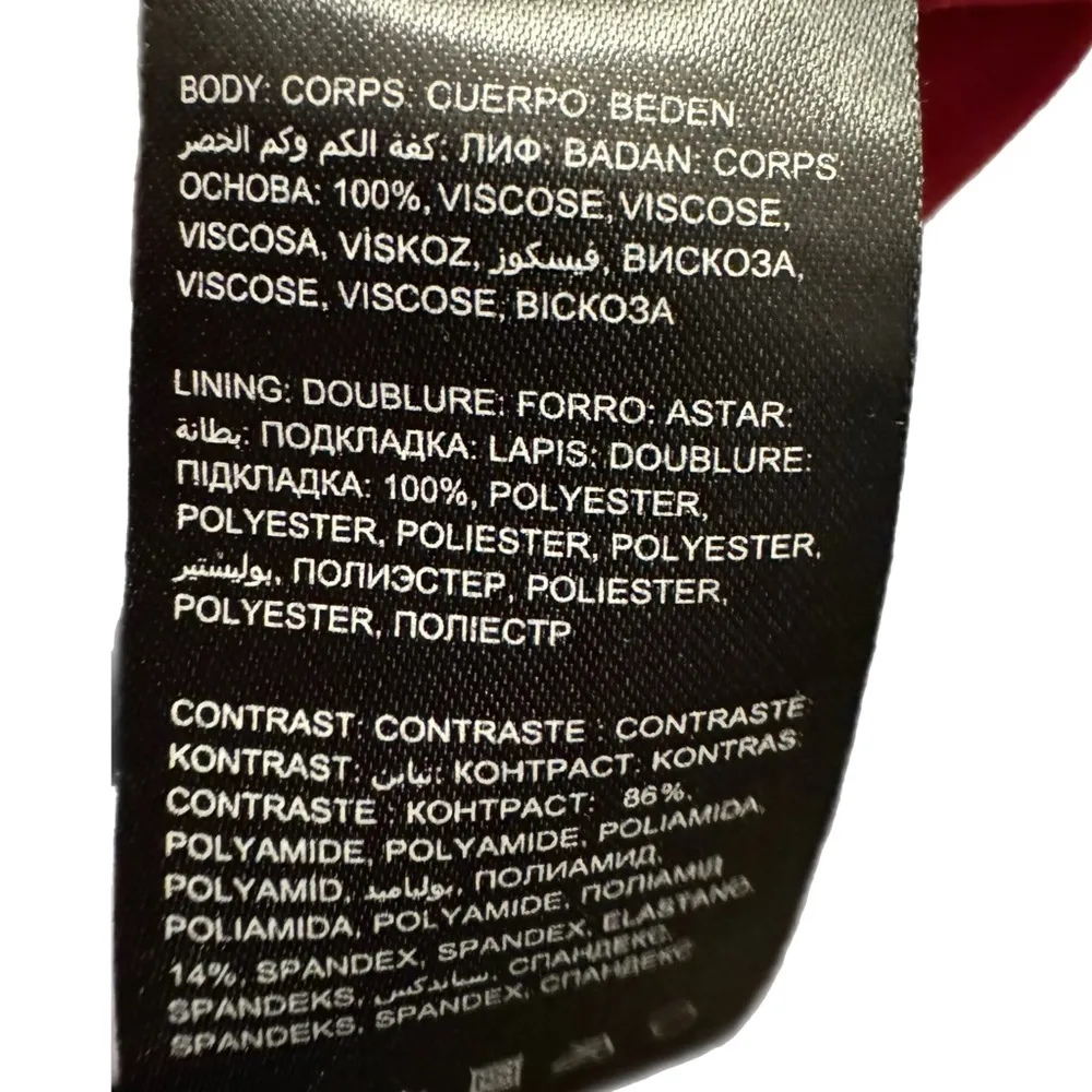 NWT Bebe Womens Raspberry Pink Chiffon Faux Wrap Midi Dress 3/4 Sleeve Size 4 - Image 11