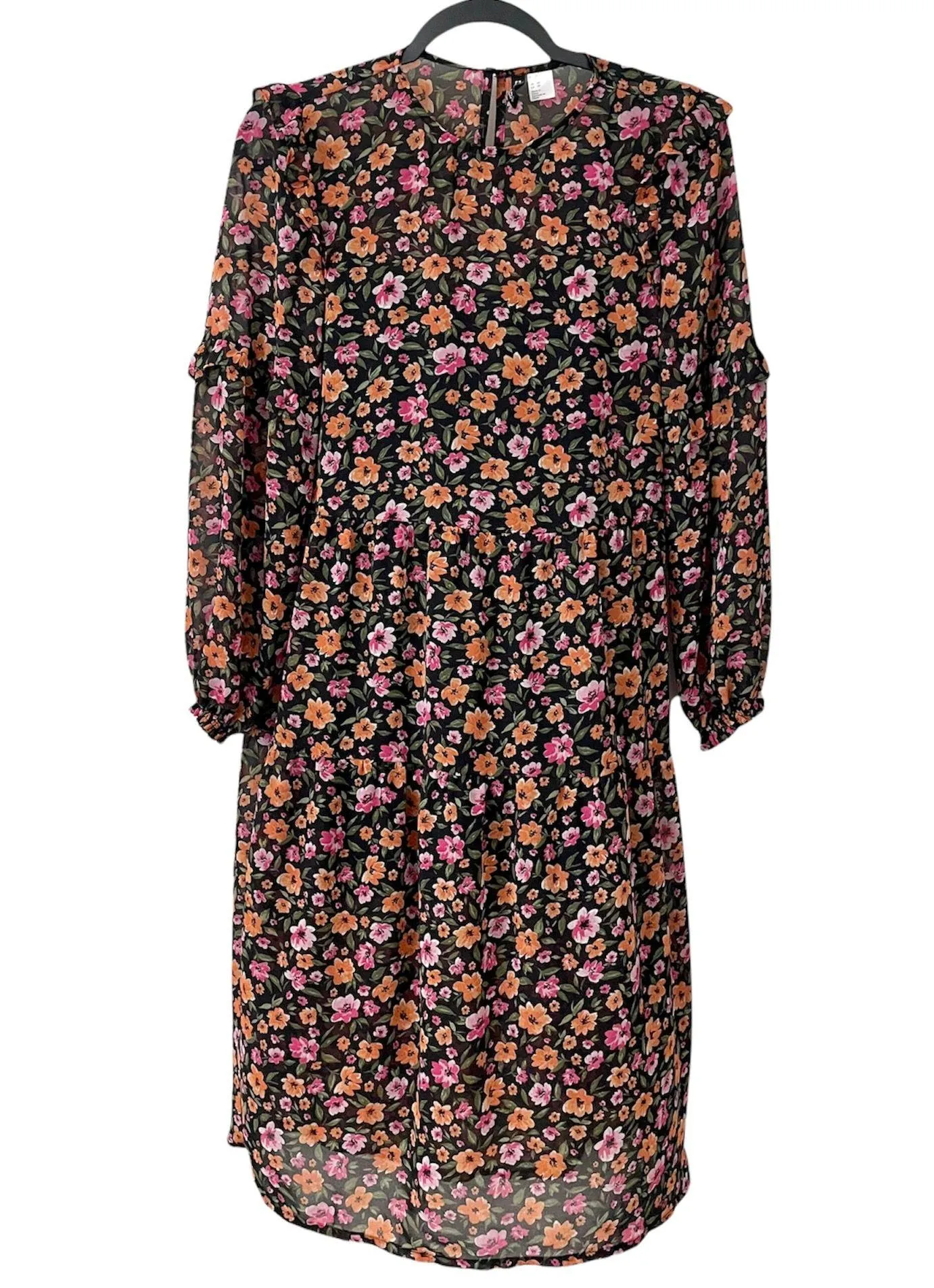 H&M Women’s Ruffle Trim Floral Midi Dress XS - Image 2