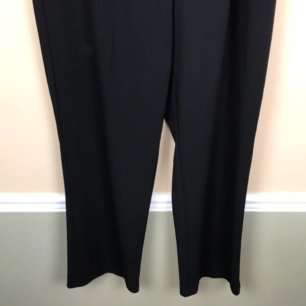 Anne Klein Women’s Career Office Black Trouser Dress Pants - Image 3