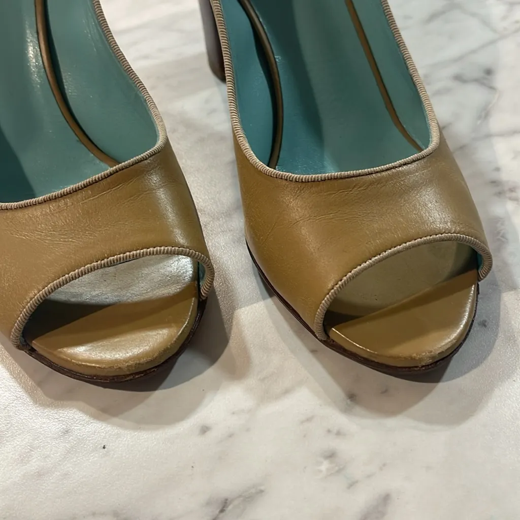 Studio pollini Elegant Tan Peep - Image 4