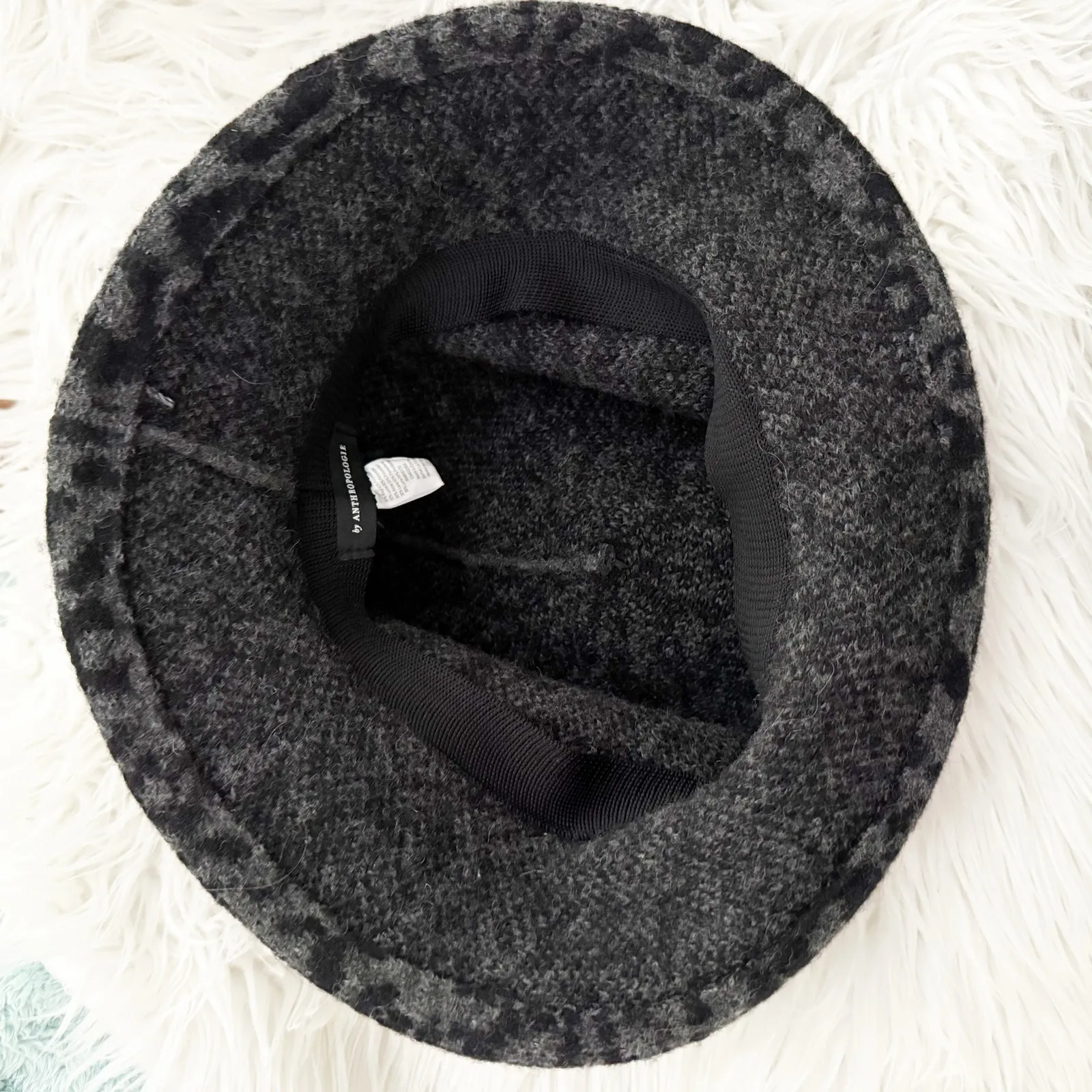 ANTHROPOLOGIE | Finn Cozy Bucket Hat Multi Print Wool Blend Cap | One Size - Image 5