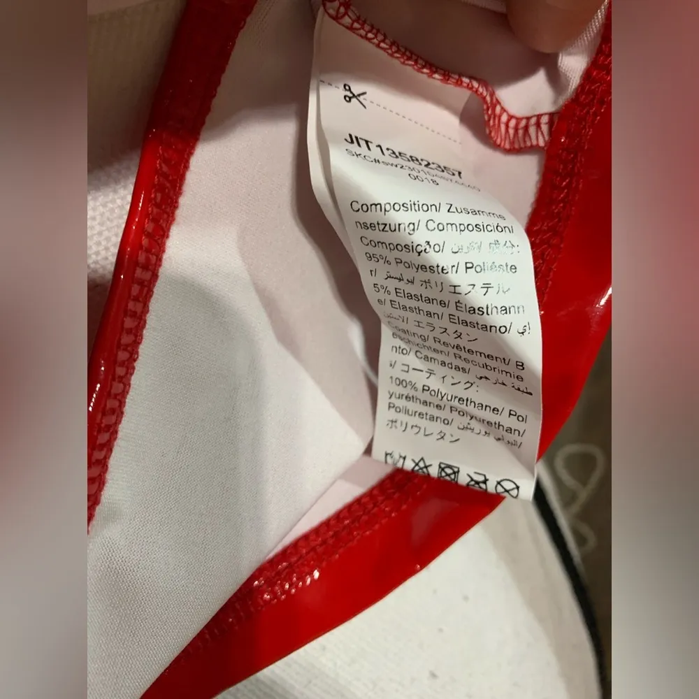 SheIn  Iconic Red Latex Like Halter Top - Image 10